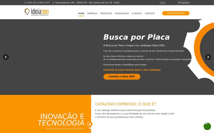 Screenshot of ideia2001.com.br