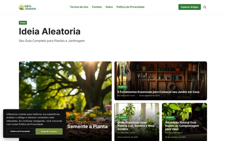 Screenshot of ideiaaleatoria.com