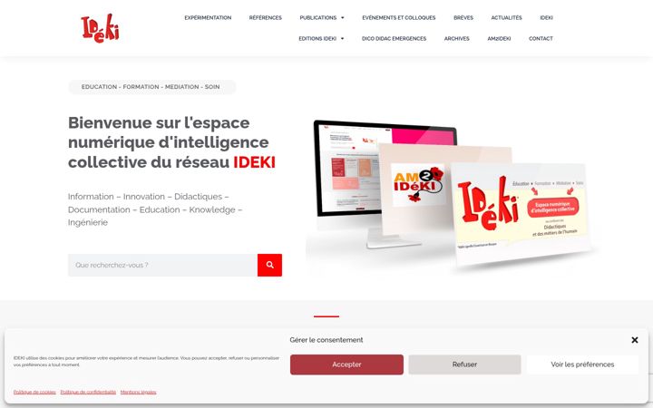 Screenshot of ideki.org