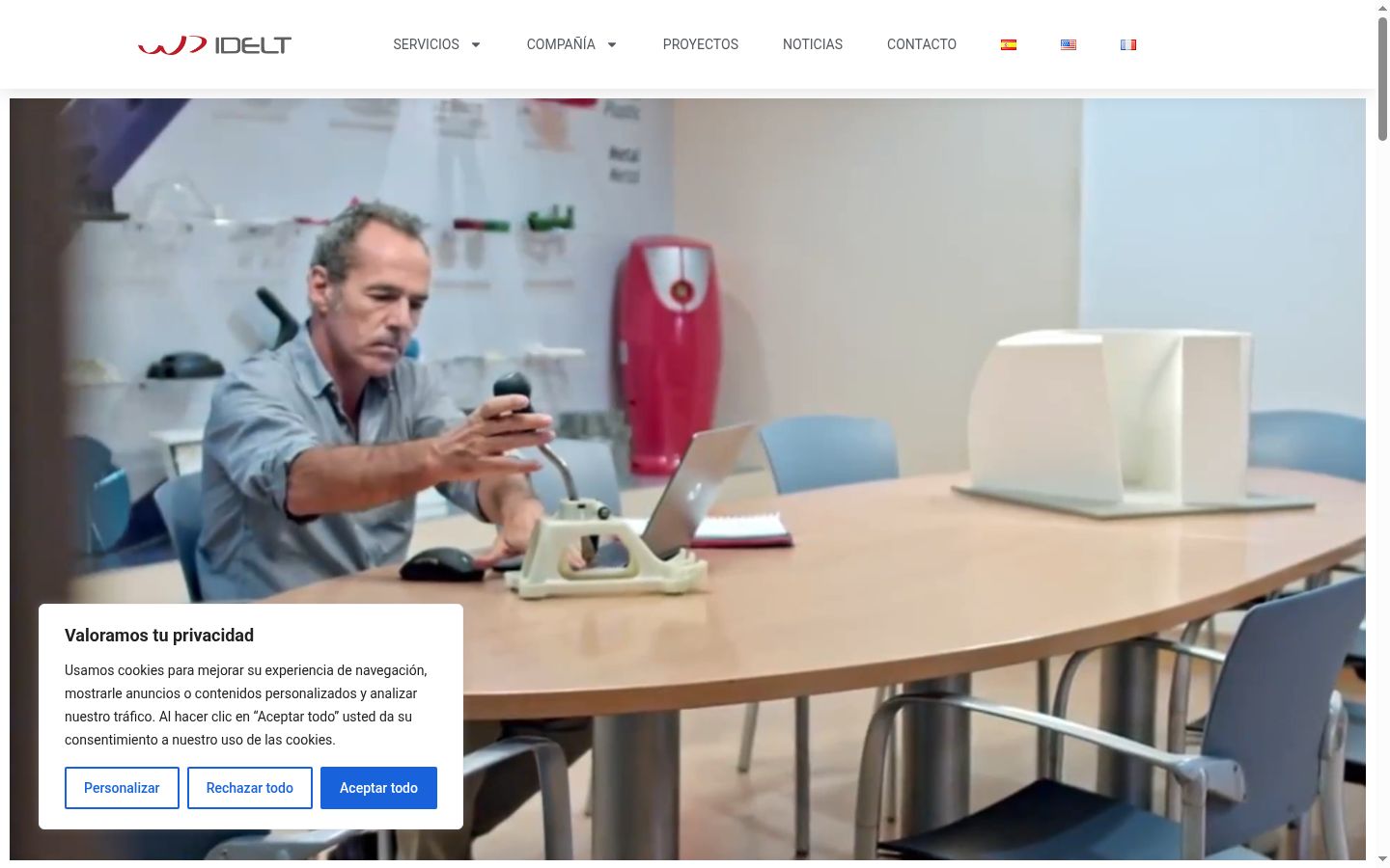Snímek obrazovky baneru souhlasu zobrazeného před jakoukoli interakcí