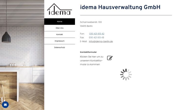 Screenshot of idema-hausverwaltung.de
