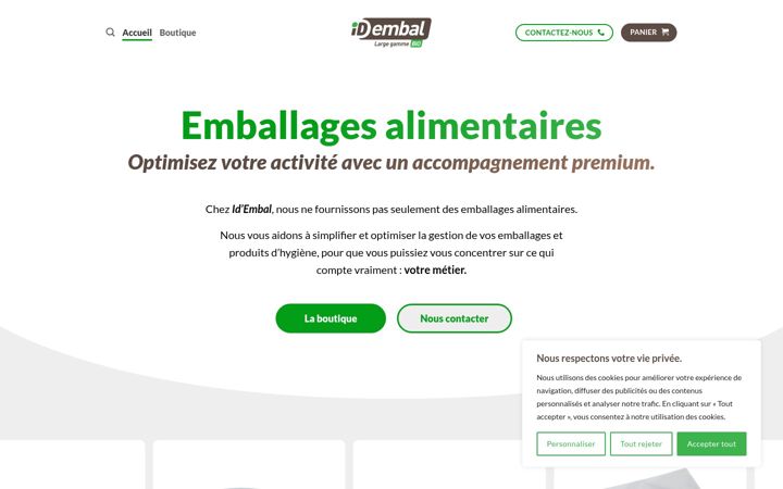 Screenshot of idembal.fr