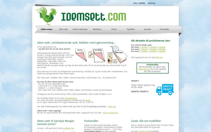 Screenshot of idemsett.com