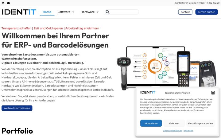 Screenshot of ident-it.de