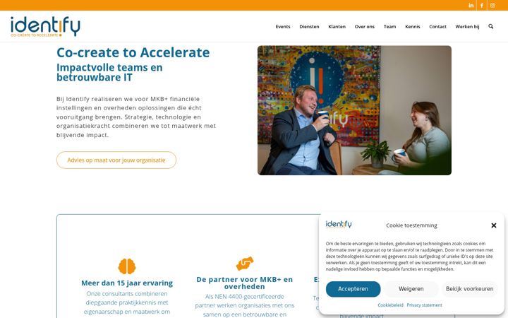 Screenshot of identify.nl