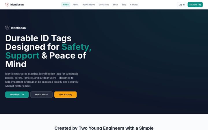Screenshot of identiscan.co.uk