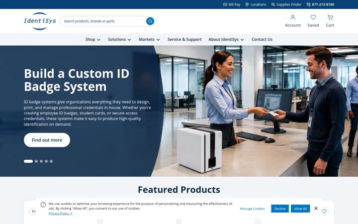 Екранна снимка на identisys.com