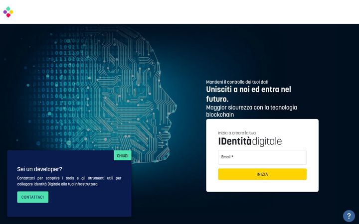 Screenshot of identitadigitale.io