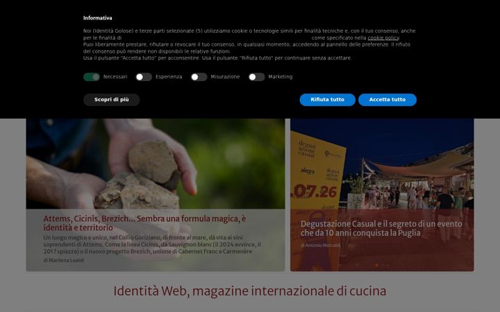 Screenshot of identitagolose.it