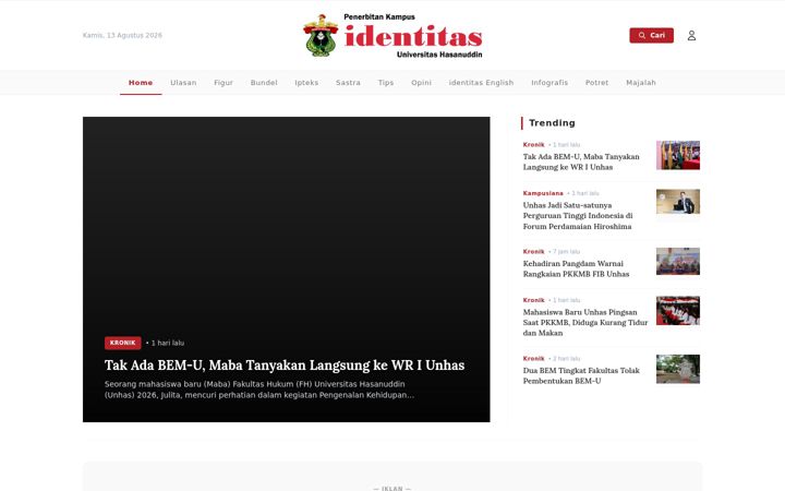Screenshot of identitasunhas.com