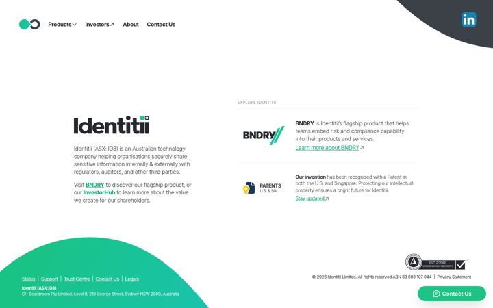Screenshot stránky identitii.com