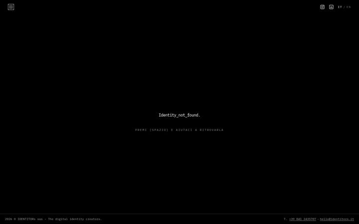 Screenshot of identitors.it