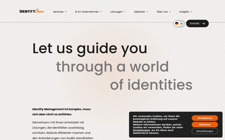 Screenshot stránky identity-team.com