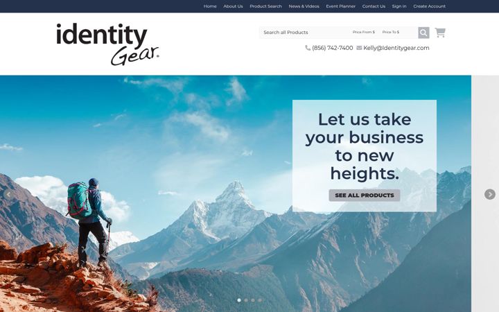 Screenshot of identitygear.com