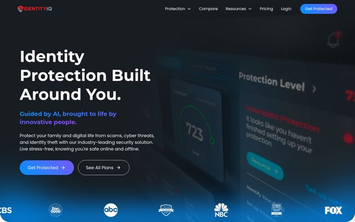 Screenshot of identityiq.com