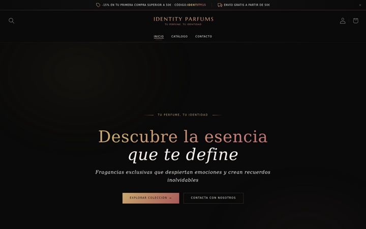 Screenshot of identityparfums.es