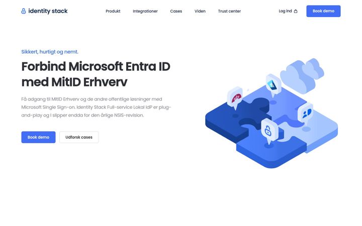 Screenshot of identitystack.dk