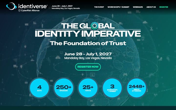 Screenshot of identiverse.com