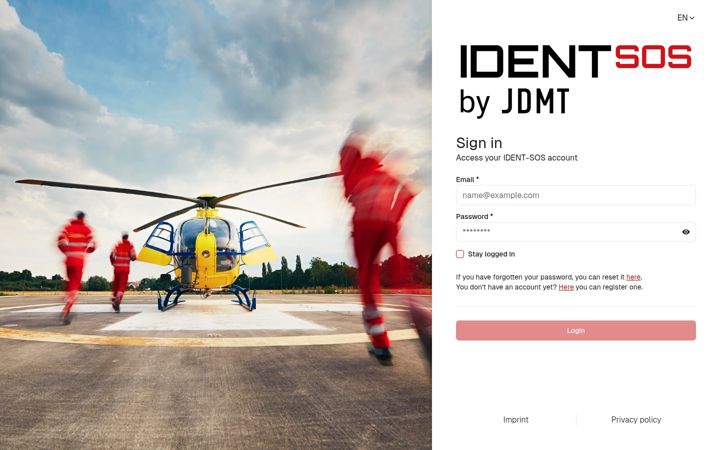 Screenshot of identsos.de