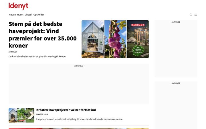 Screenshot of idenyt.dk