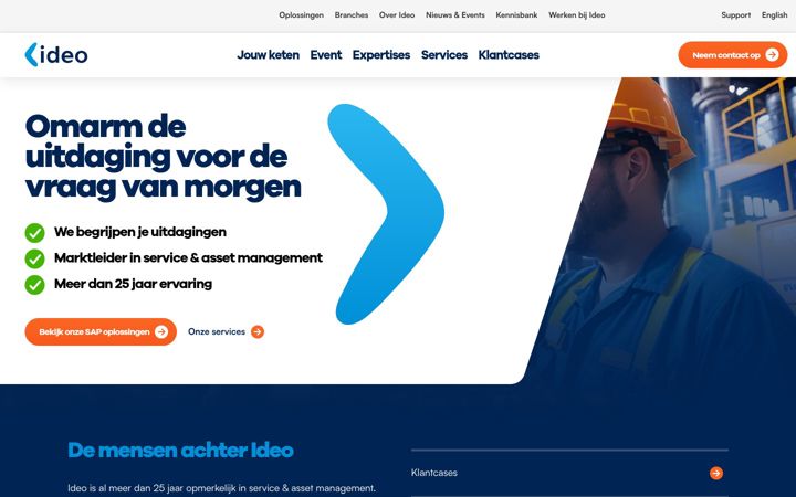 Екранна снимка на ideo-nl.com