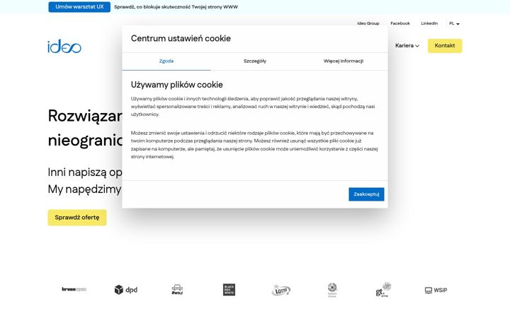 Screenshot of ideo.pl