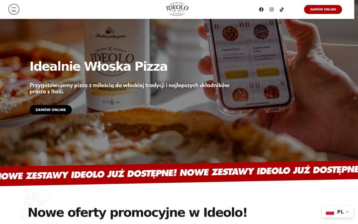Screenshot of ideolo-pizza.pl