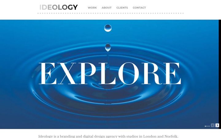 Screenshot of ideology.uk.com