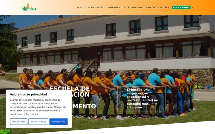 Screenshot of ideotur.com