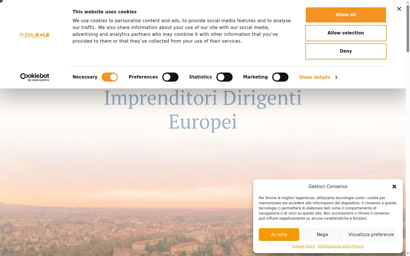Screenshot tal-banner tal-kunsens muri qabel kwalunkwe interazzjoni