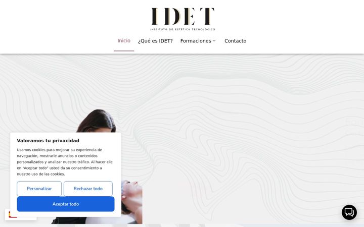 Screenshot of idetformaciones.com