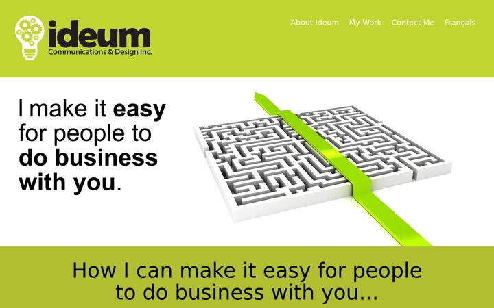 Screenshot stránky ideumcommunications.com
