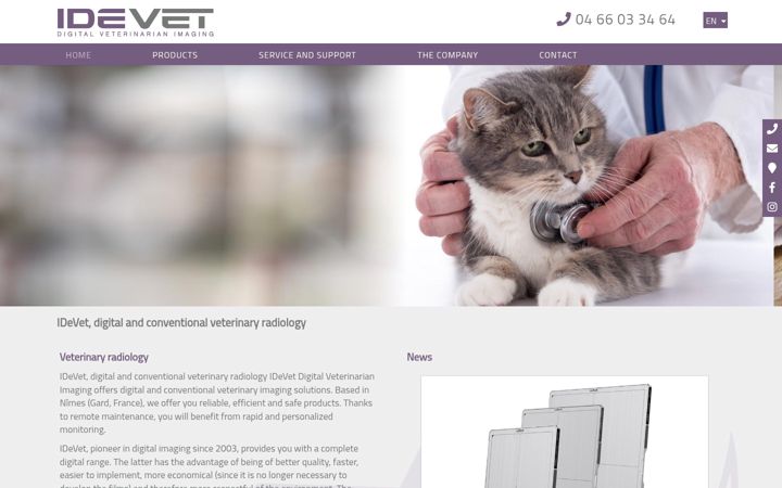 Screenshot stránky idevet.com