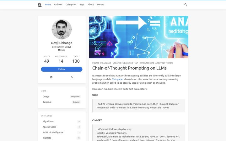 Screenshot of idevji.com
