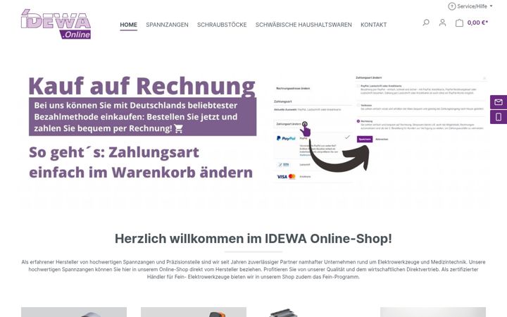 Screenshot of idewa.online