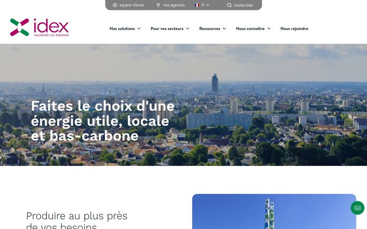 Screenshot of idex.fr