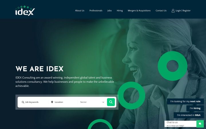 Screenshot of idexconsulting.com