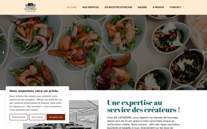 Screenshot of idf-cathering.com