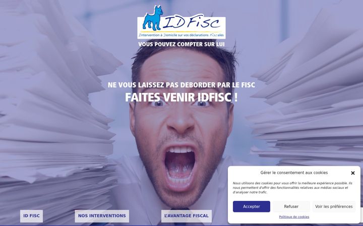 Screenshot of idfisc.fr