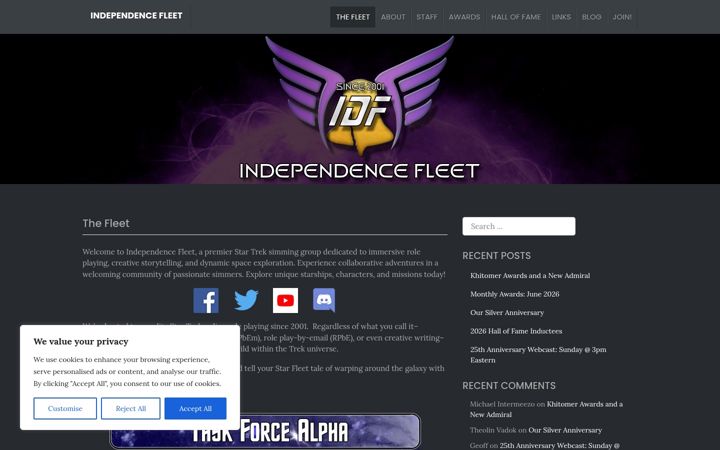 Екранна снимка на idfleet.com