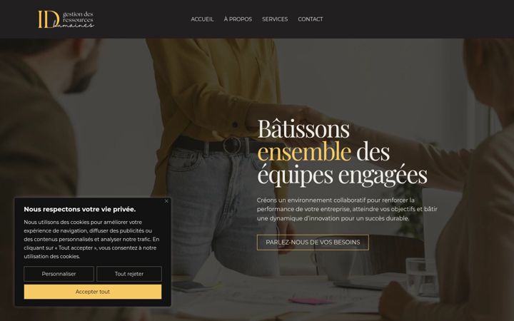 Screenshot of idgestionrh.com