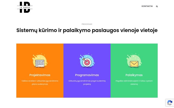 Posnetek zaslona idgroup.lt