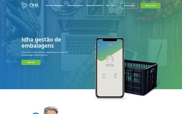 Screenshot of idha.com.br