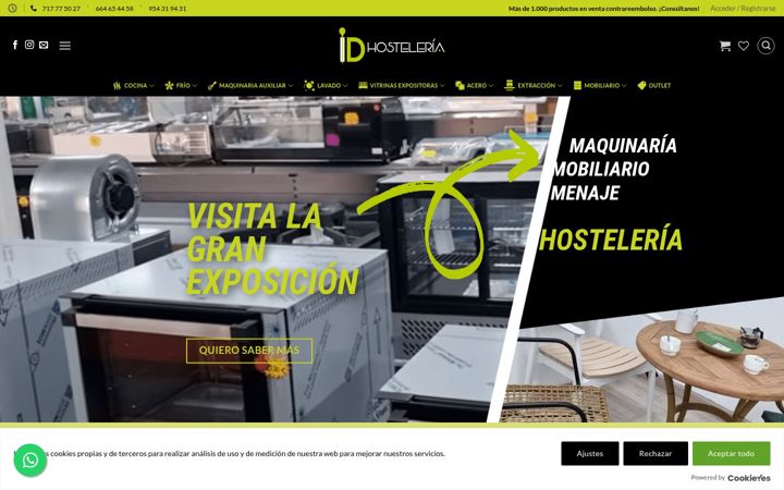 Екранна снимка на idhosteleria.com