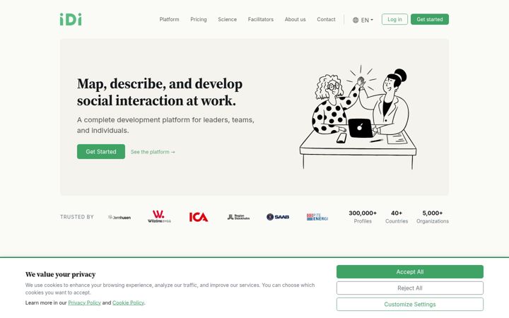Screenshot of idi.se