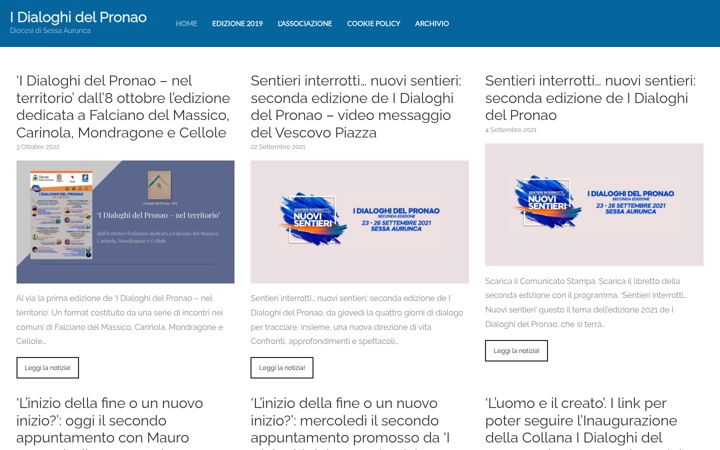 Screenshot of idialoghidelpronao.it