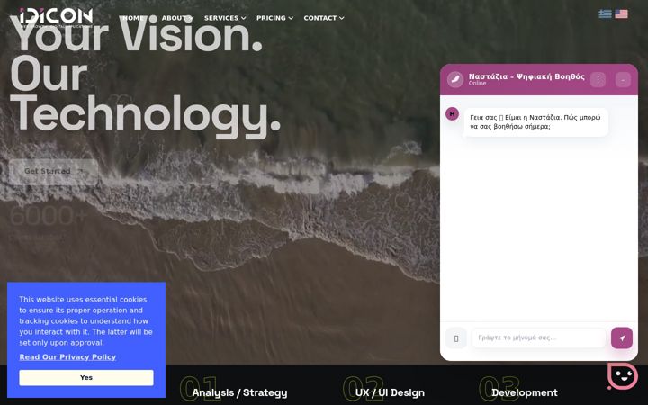 Screenshot of idiconweb.gr