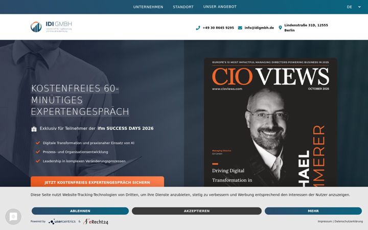 Screenshot of idigmbh.de