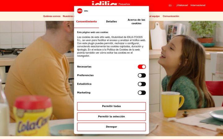 Screenshot of idilia.es