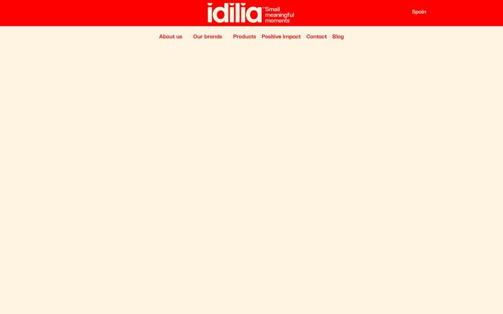 Screenshot of idiliafoods.com